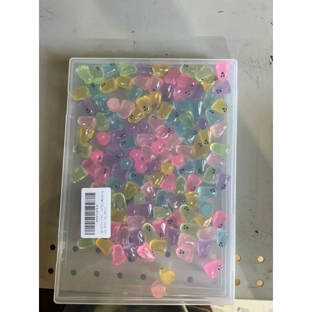 132pcs Halloween Luminous Mini Ghosts Figures 6 Colors Glow in The Dark